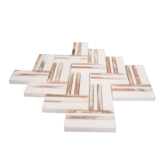 Rosey Weave Mosaic | Gramercy Kitchen and Bath
