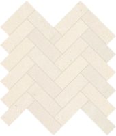 Serene Ivory 1.25x4 Herringbone Mosaic | Gramercy Kitchen and Bath