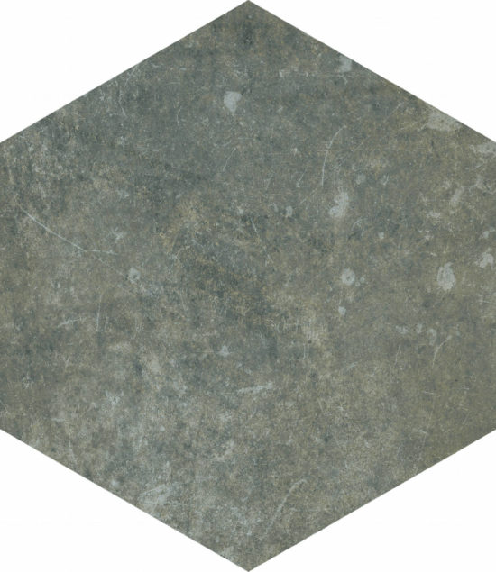 Seville 5.5X6.3” Black Hexagon | Gramercy Kitchen and Bath