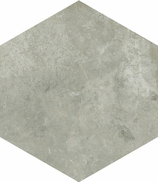 Seville 5.5X6.3” Grey Hexagon | Gramercy Kitchen and Bath