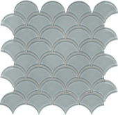 Shadow Scallop Mosaic | Gramercy Kitchen and Bath
