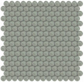 Smoke Penny Round Mosaic | Gramercy Kitchen and Bath