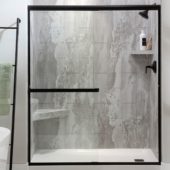 Smoky Sky Shower Wall Kit 32x60x78 | Gramercy Kitchen and Bath