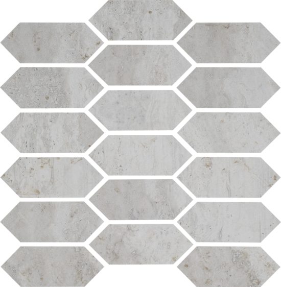 Spirit Silver Picket Mosaic | Gramercy Kitchen and Bath