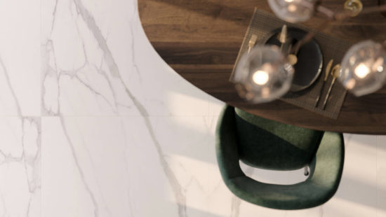 Statuario Venezia Honed 24X48 | Gramercy Kitchen and Bath