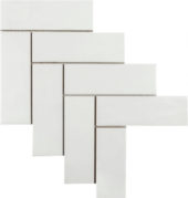 Step Up Mosaic Matte Pearl | Gramercy Kitchen and Bath