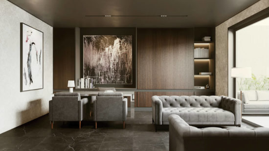 Tivoli Nero Honed 24X48 | Gramercy Kitchen and Bath
