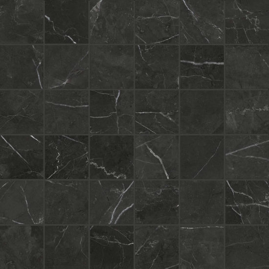 Tivoli Nero Honed 2X2 Mosaic | Gramercy Kitchen and Bath