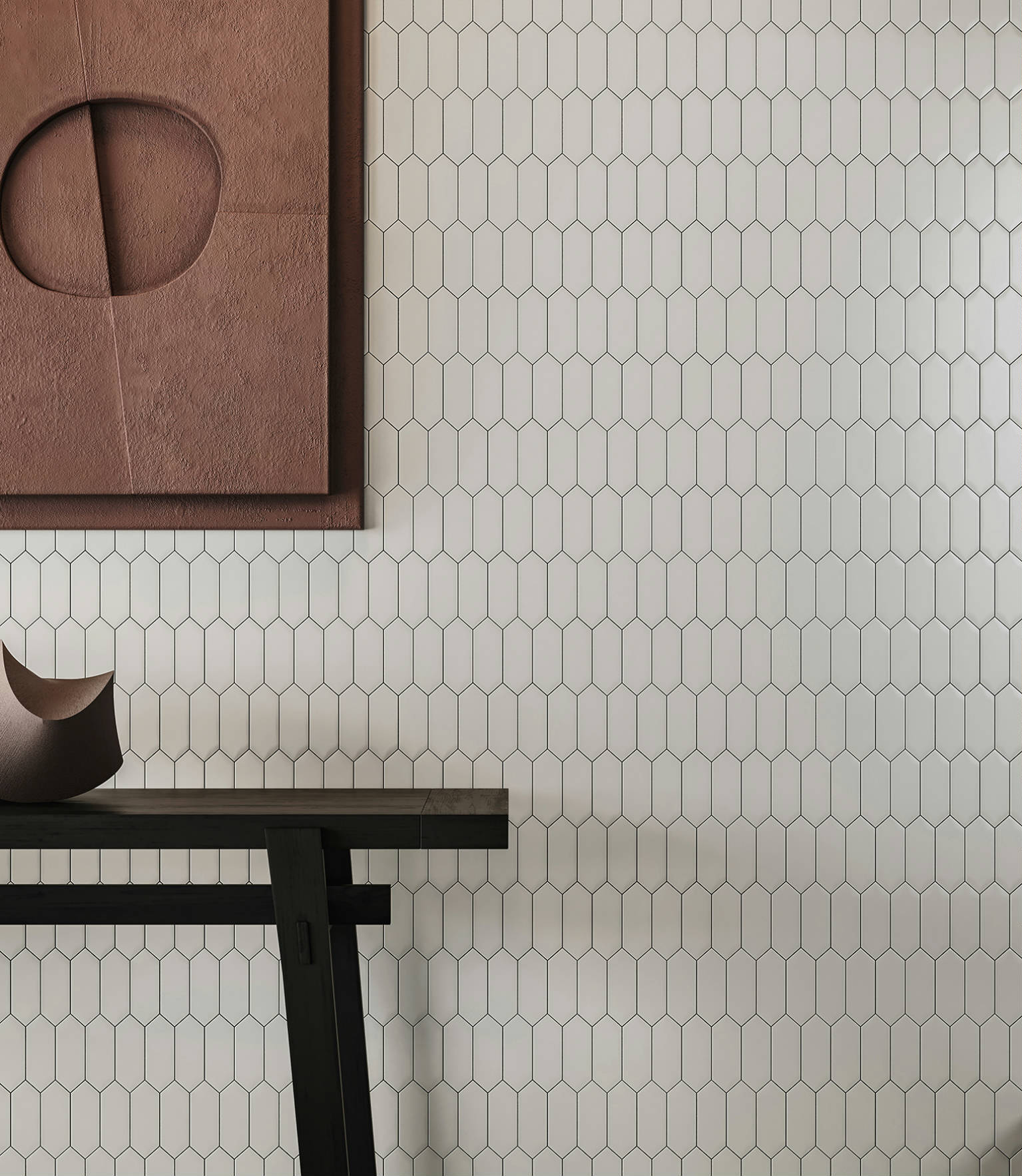Traditions Vintage Grey Matte 2x5 Picket Mosaic 2 | Gramercy Kitchen and Bath