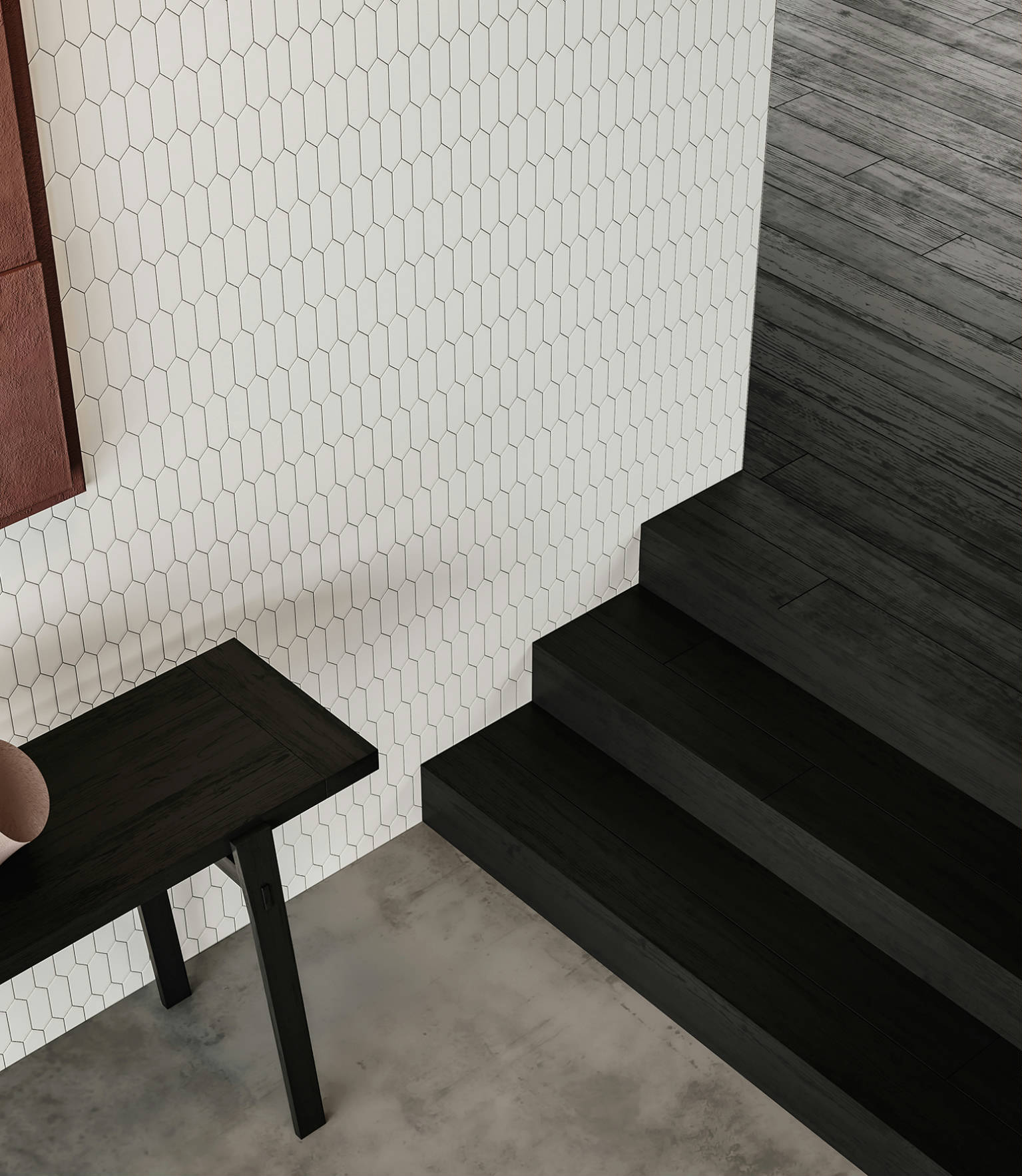 Traditions Vintage Grey Matte 2x5 Picket Mosaic 3 | Gramercy Kitchen and Bath