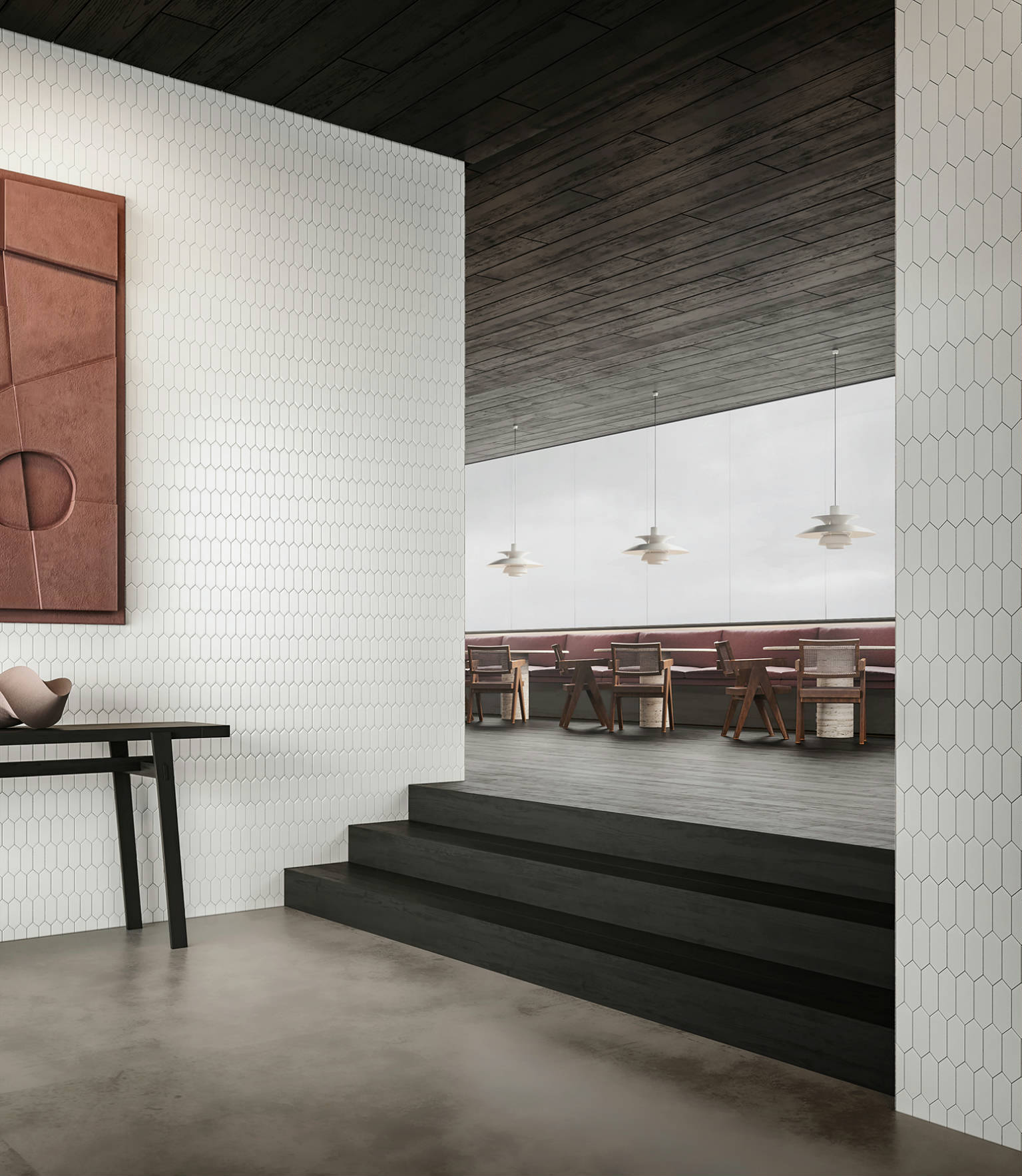 Traditions Vintage Grey Matte 2x5 Picket Mosaic | Gramercy Kitchen and Bath