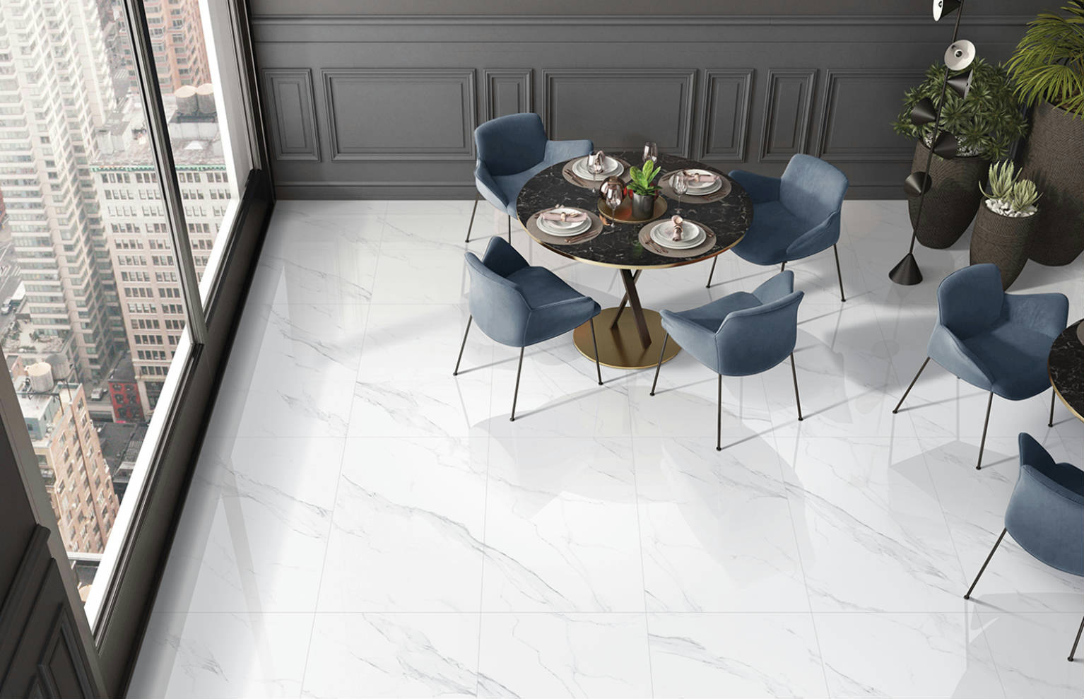Treasure Statuario 24x48 Polished | Gramercy Kitchen and Bath