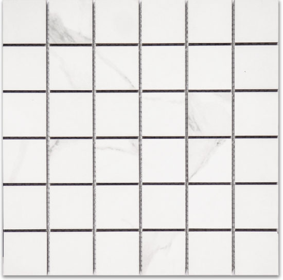 Treasure Statuario 2x2 Polished Mosaic | Gramercy Kitchen and Bath