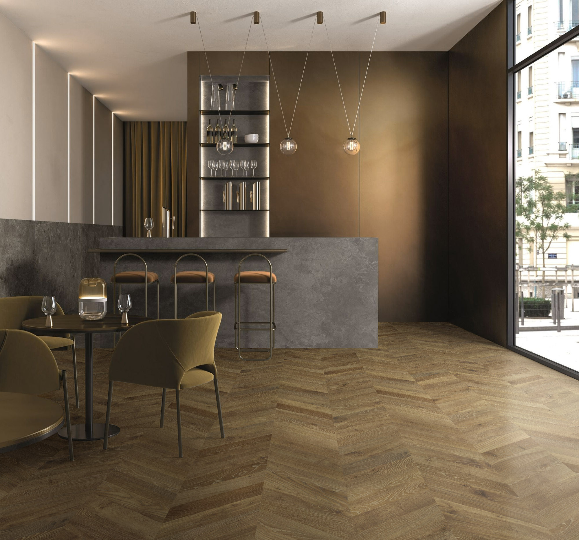 True Earth Chevron 3 | Gramercy Kitchen and Bath