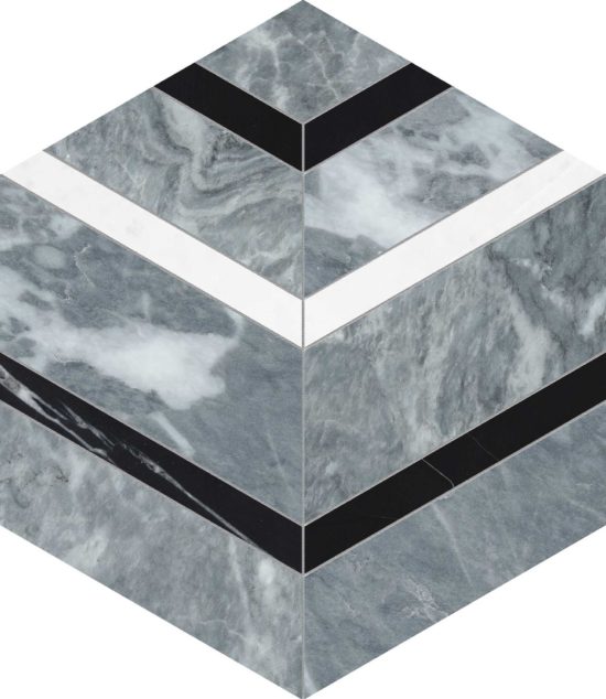 Utopio Hexo Monochromo Mosaic | Gramercy Kitchen and Bath