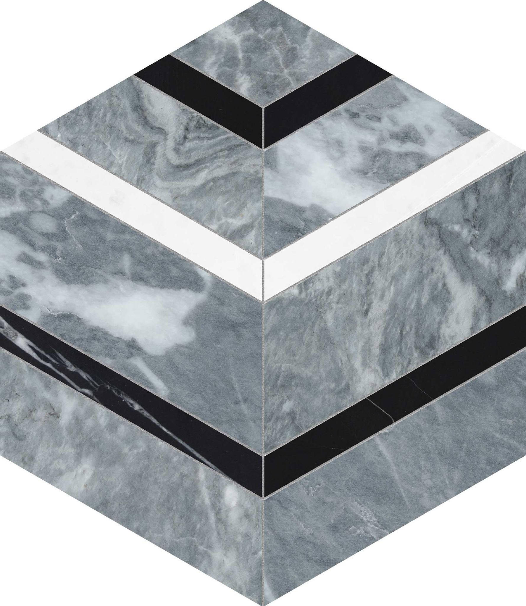 Utopio Hexo Monochromo Mosaic
