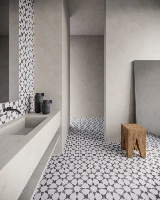 Utopio Stellar Burgundy Mosaic | Gramercy Kitchen and Bath