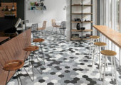 Vida 5.5X6.3” Black Hexagon | Gramercy Kitchen and Bath