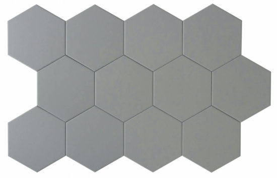 Vida 5.5X6.3” Grey Hexagon | Gramercy Kitchen and Bath