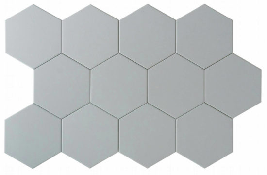 Vida 5.5X6.3” Pearl Hexagon | Gramercy Kitchen and Bath