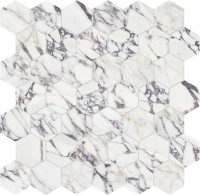 Viola Roccia 2 Hexagon Mosaic