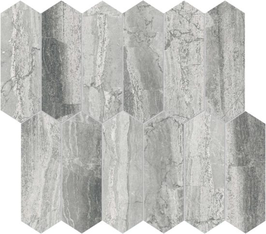 Volcana Notte 2×6 Picket Mosaic