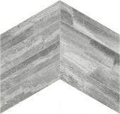 Volcana Notte 2x8.5 Chevron Mosaic | Gramercy Kitchen and Bath