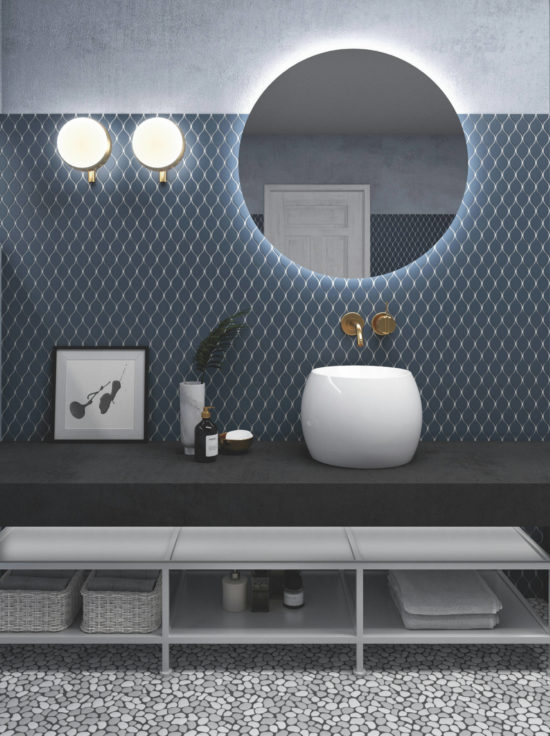 Waves Mosaic | Gramercy Kitchen and Bath