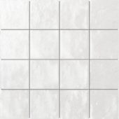 Zellige Glazed Ceramic White 3"x3" Mosaic | Gramercy Kitchen and Bath