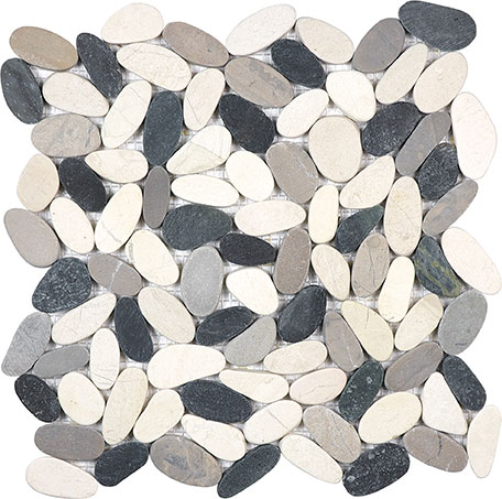 12X12 Flat Tranquil Cool Blend | Gramercy Kitchen and Bath