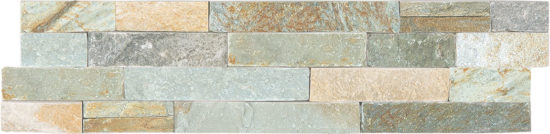 Ledger Stone 6x24 Beachwalk Split Face Corner | Gramercy Kitchen and Bath