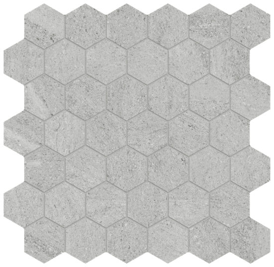Lithoform 2" Hex Veincut Twilight | Gramercy Kitchen and Bath