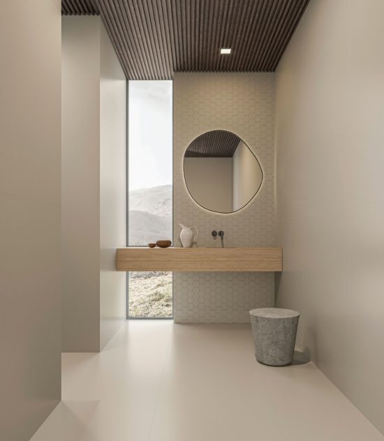 Monoforma 4" Hex Storm Silk | Gramercy Kitchen and Bath