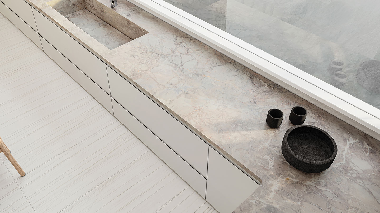 Royal Stoneworks TUSCAN WHITE VEIN 2 | Gramercy Kitchen and Bath