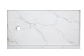 Shower Pan 30x60 Bianco Marble | Gramercy Kitchen and Bath