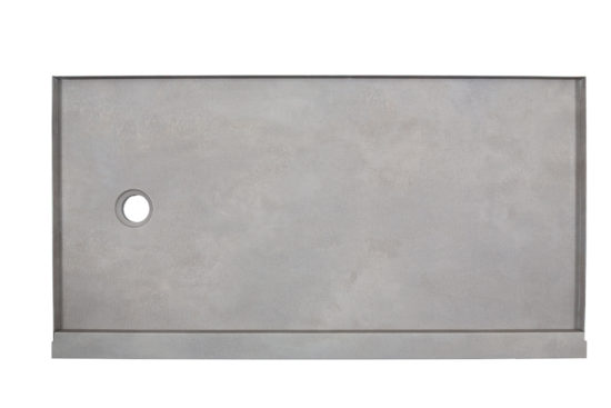 Shower Pan 30x60 Urban Concrete | Gramercy Kitchen and Bath