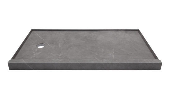 Shower Pan 32x60 Graphite Slate | Gramercy Kitchen and Bath