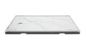 Shower Pan 36x60 Bianco Marble | Gramercy Kitchen and Bath