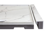 Shower Pan 36x60 Bianco Marble | Gramercy Kitchen and Bath