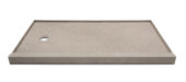 Shower Pan 36x60 Concrete Sand | Gramercy Kitchen and Bath