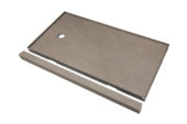 Shower Pan 36x60 Concrete Sand | Gramercy Kitchen and Bath