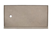 Shower Pan 36x60 Concrete Sand | Gramercy Kitchen and Bath